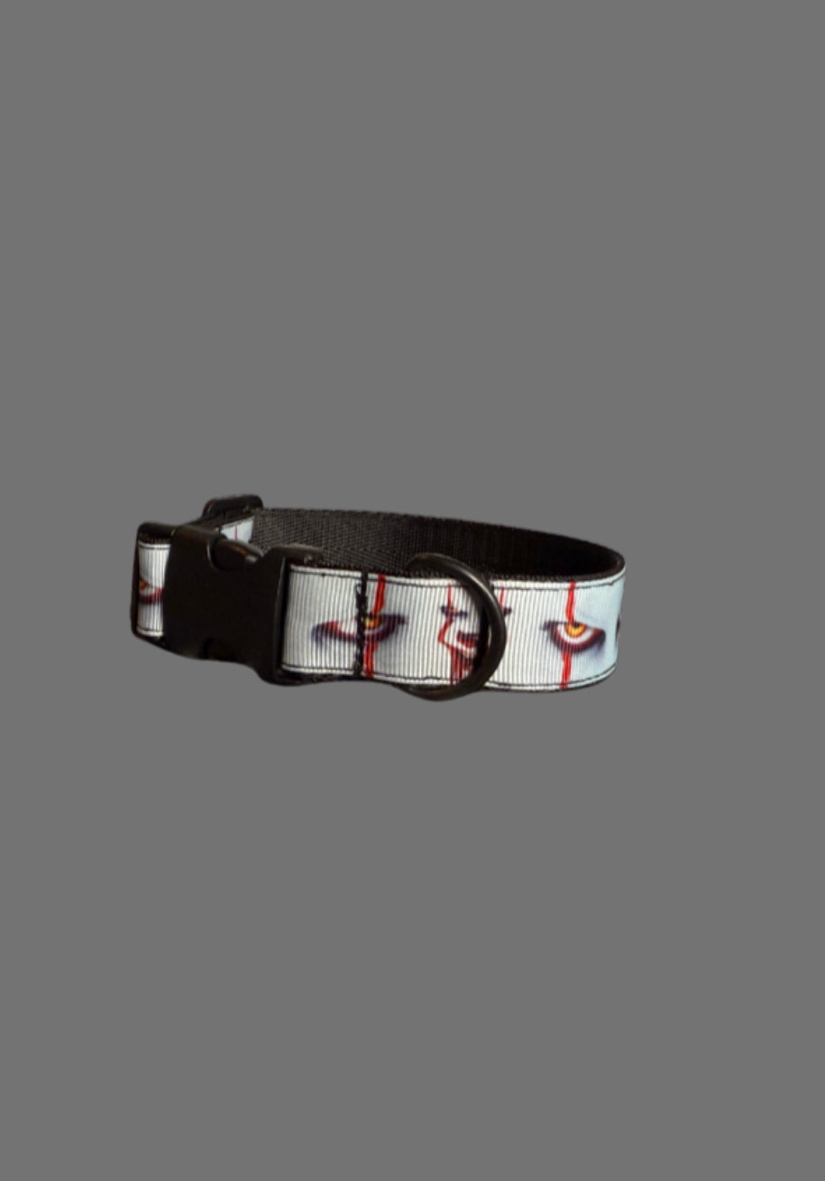 Pennywise It  themed dog collar/custom/cute/fan favorite/leash/original/new/horror/clown