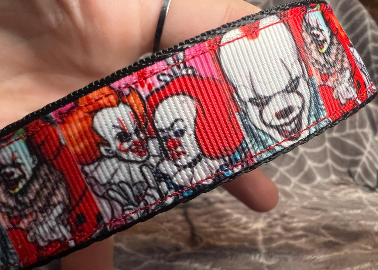 Pennywise It  themed dog collar/custom/cute/fan favorite/leash/original/new/horror/clown